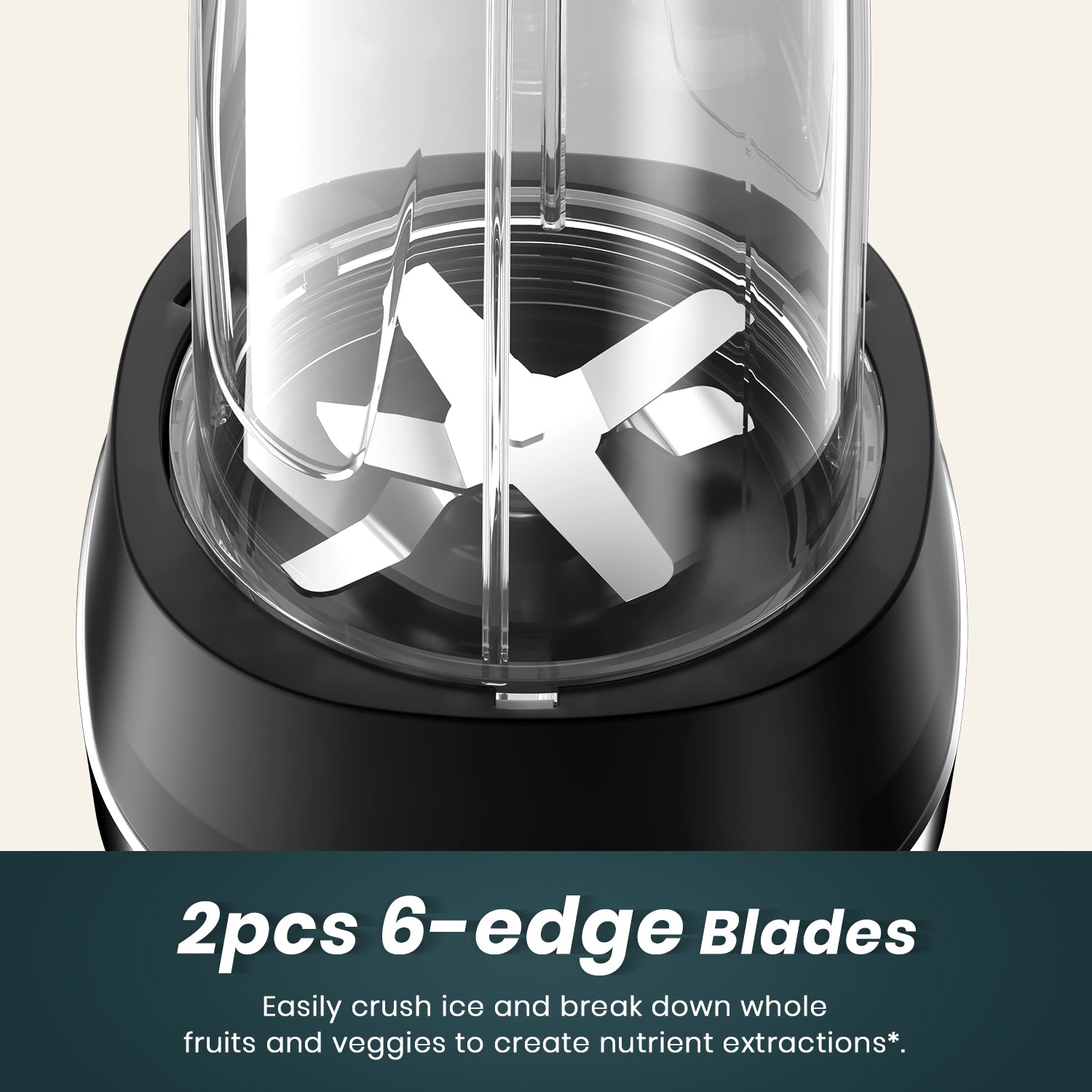 Black Personal Blender for Juice, Shakes and Smoothies