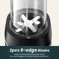 ODIFORGO Smoothie Blender Black Color