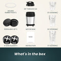 ODIFORGO Smoothie Blender Silver Color