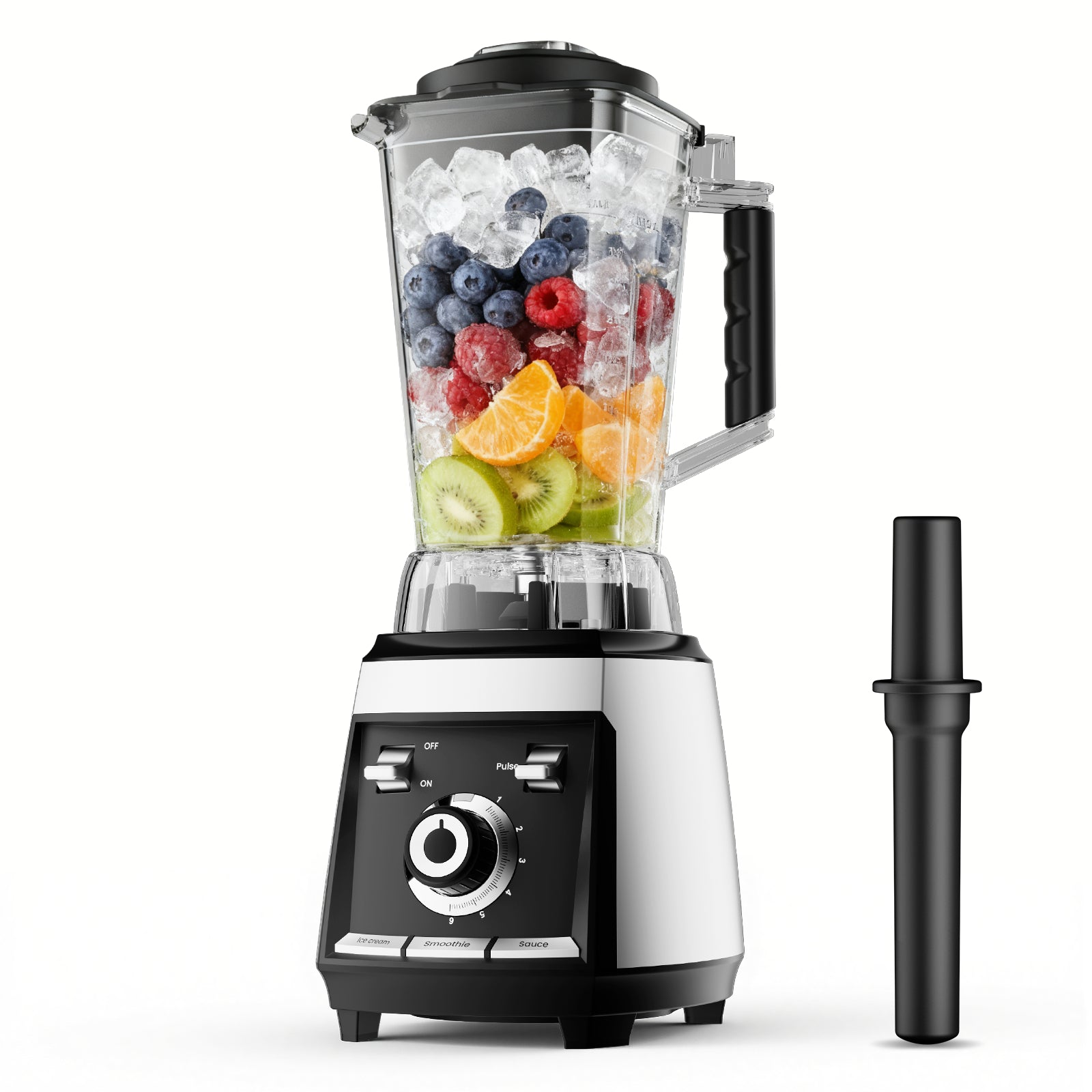 Odiforgo 1800W Professional High-Speed Countertop Blender for Smoothie & Ice Crushing (Silver)