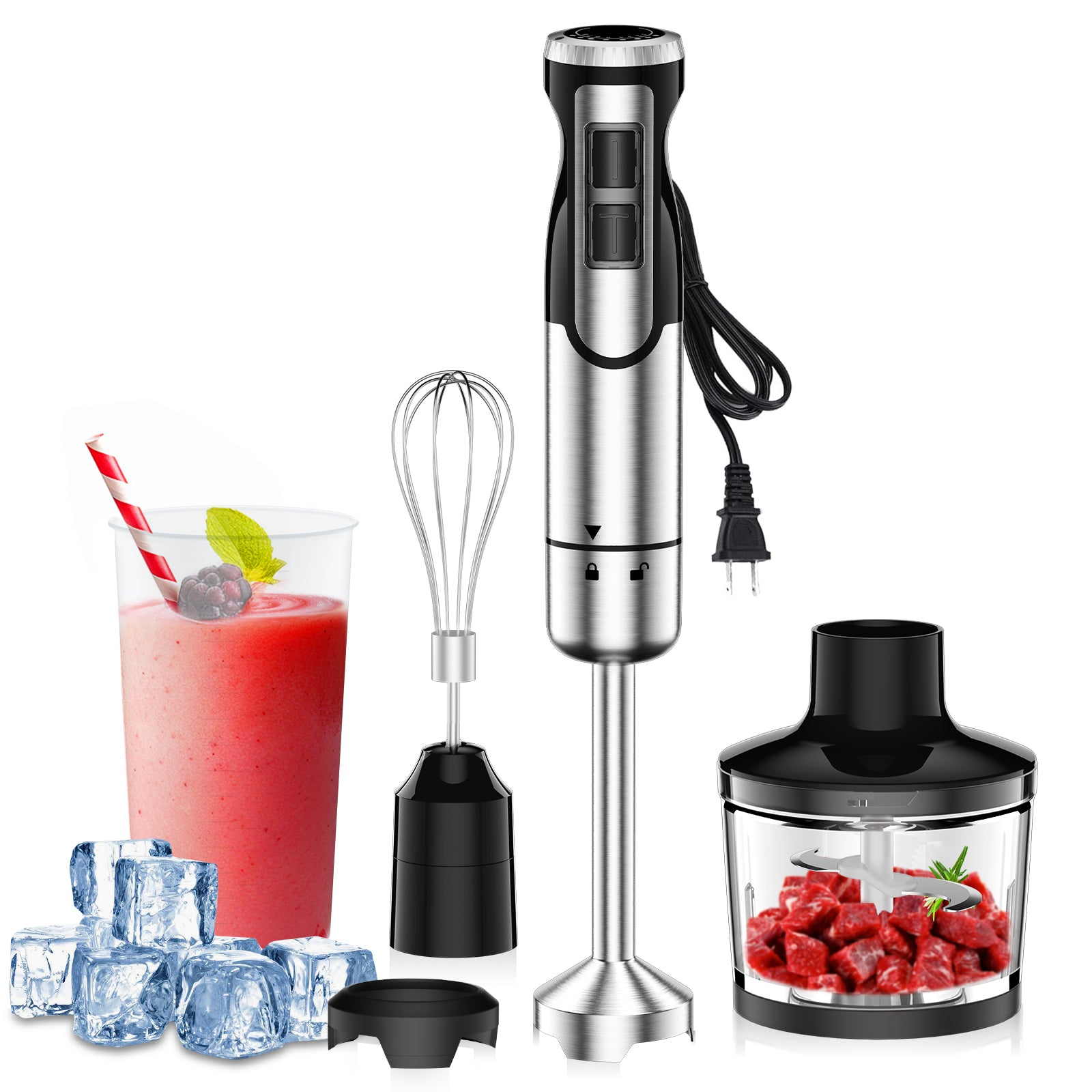Odiforgo immersion blender 4 piece set
