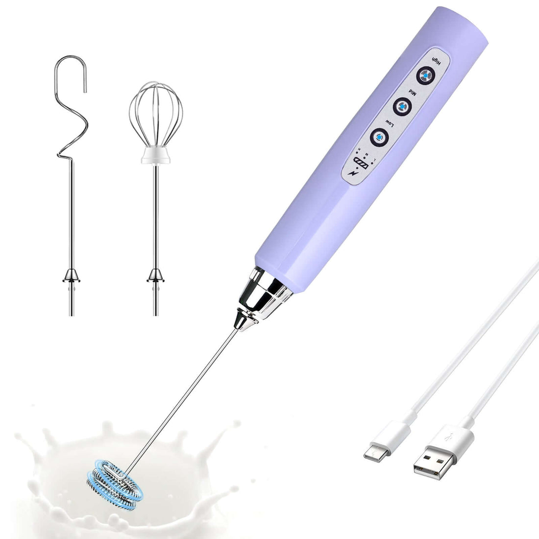 ODIFORGO Milk Frother Light Purple Color