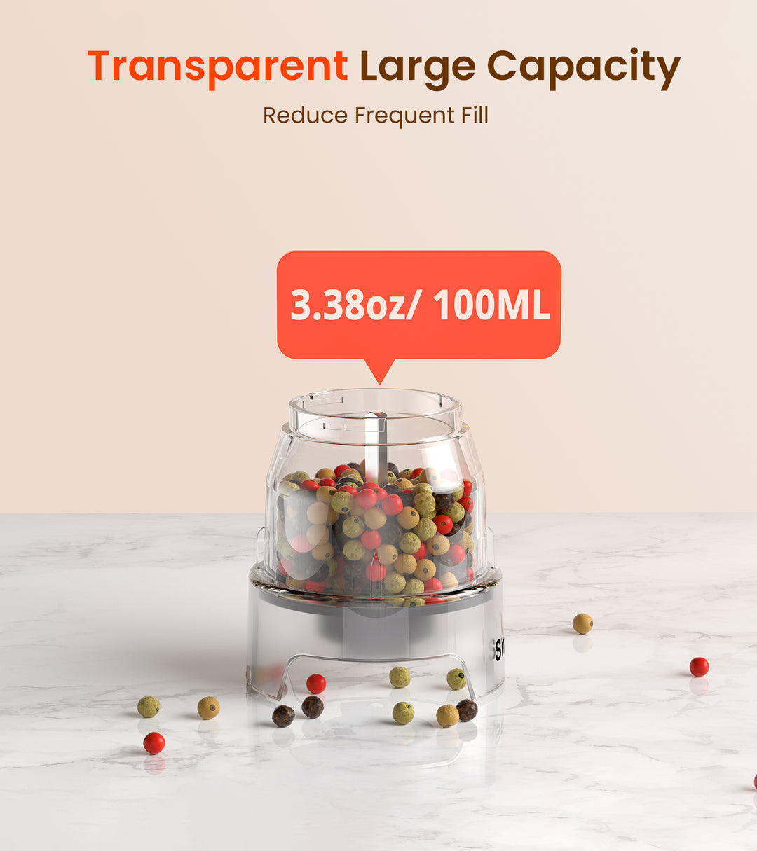 Rechargeable Electric Salt and Pepper Grinder Set